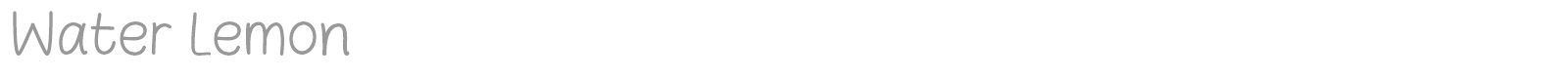 Water Lemon font preview